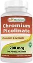 Nejlepší Naturals Chromium Picolinate Tablet, 200 mcg, 240 Počet