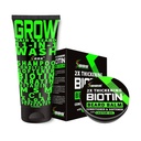 Beard Growth Kit w / 2X Thickening Biotin Beard Ball for men & Mustache Wax + GROW 11- in-1 Mens Shampoo & Conditioner (Vlasové růstové šampony pro muže w / Biotin) - Vyrobeno v Americe