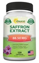 aSquared Nutrition Saffron doplňky - 120 Kapsle - Saffron Extract Doplněk pilulky - Čistá Saffron Alternativa k prášku, čaj, závity a žlaby