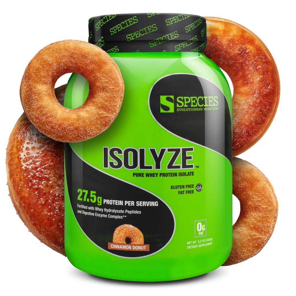 Druh Nutriční izolace syrovátkový prášek, 100% syrovátkový izolát pro budování svalů, 27,5g protein per Scoop, No Cukr & Nízký tuk (Skořice kobliha, 44 Služební)