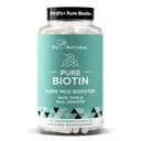 Biotin 5000 mcg Vlasové kožní nehty dodatek - high- potence růst vlasů Vitamíny pro ženy a muže - Poskytovat výkonnou podporu pro zdravé vlasy, silnější nehty a zářivé kůže - 120 Vegan měkké kapsle