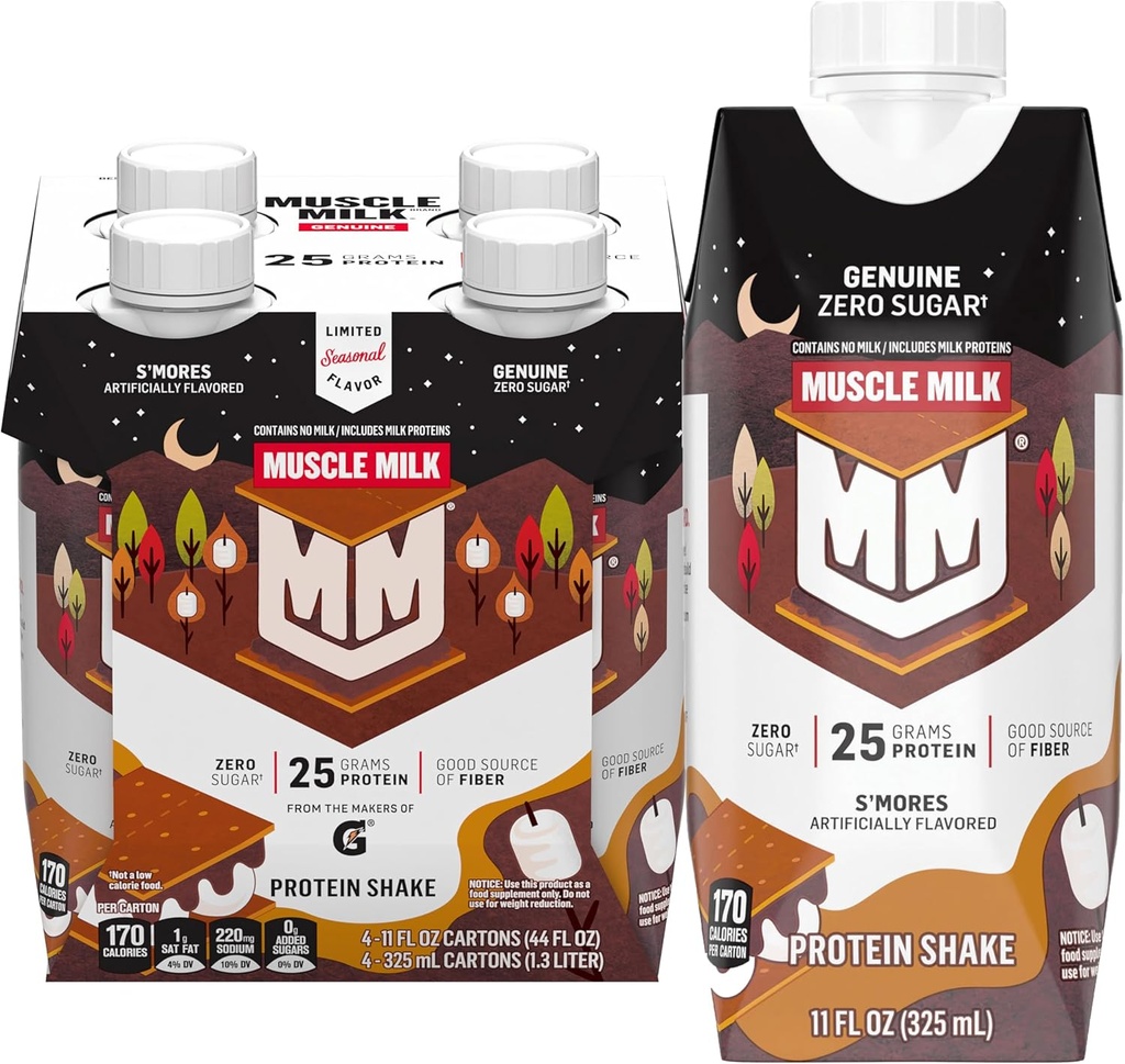 S 'mores, 25g protein, 11 Fl Oz (balení po 4)