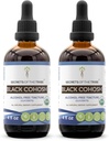 Secrets of the Tribe Black Cohosh USDA Organic Côte 124; Alcohol- Free Extract, High- Potency Herbal Drops Cô124; Made from 100% Certified Organic Black Cohosh (Cimicifuga Racemosa) Sured Root 2x4 oz