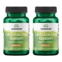 Swanson Lactobacillus Gasseri - Probiotický dodatek pro podporu trávicího zdraví s 3 biliony CFU - Design- Release Satiety & Fat Metabolismus Support - (60 Veggie Kapsle) 2 Lahvičky