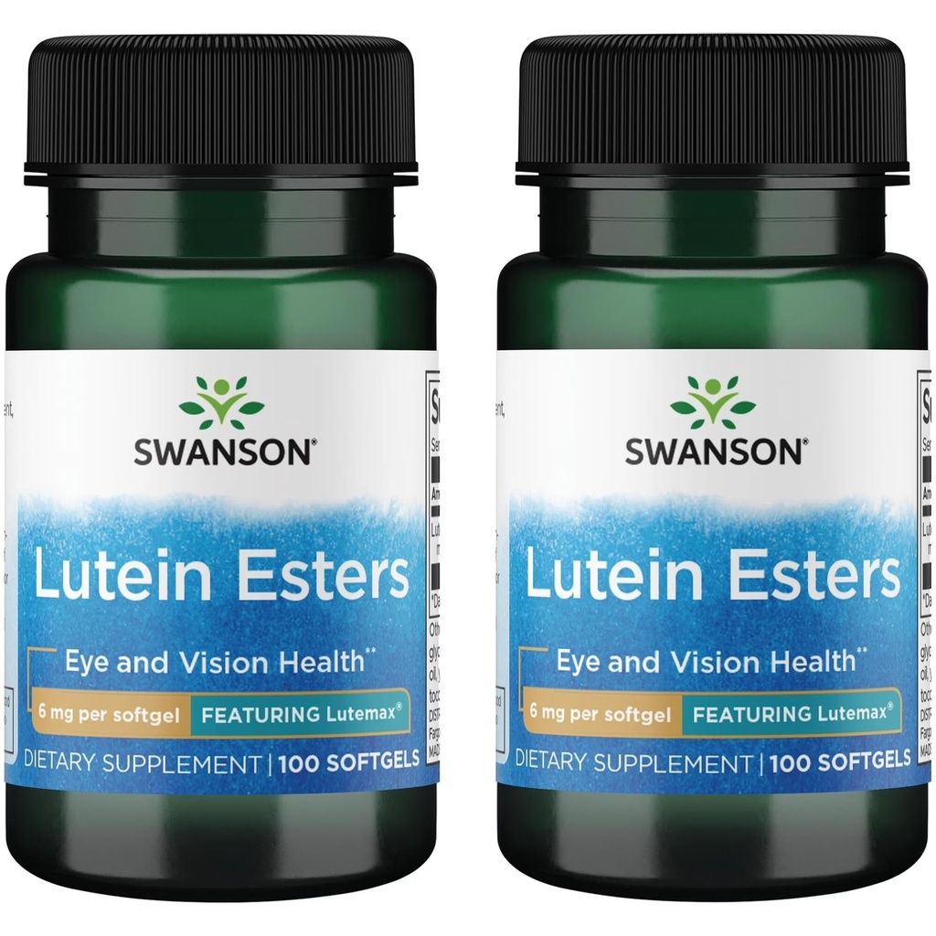 Swanson Lutein Esters - Představení Lutemax 6 mg 100 Sgels (2 balení)