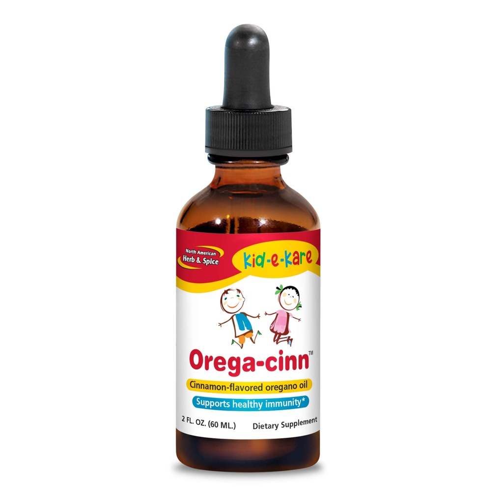 Severoamerický Herb & Spice Kidsteel Kare Orega- Cinn, Skořice Flavor - 2 fl. oz. - Great-Tasting Imunitary Support - Soothes Mucus Member - Wild Oregano Oil - Non- GMO - 120 Total Servings