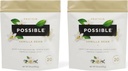 Protein Powder Vanilla Bean - 20g Vegan, Plant- Based Protein Mix - Non- GMO, Non- Dairy, Gluten- Free - 3.5g BCAA - 9 esenciální aminokyseliny - 30- Day Supply - 2 Bag, 30 Servings