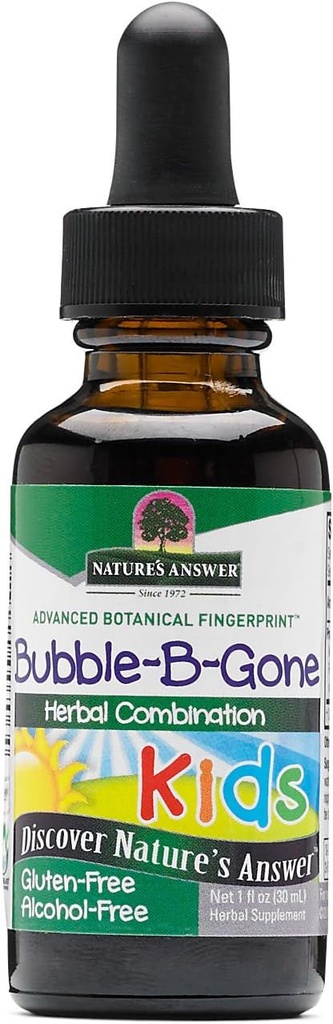 Příroda odpověď - Kid- Bubble- B- Gone, 1oz Alkohol zdarma tekutý kolický plyn pomoc u kojenců a dětí