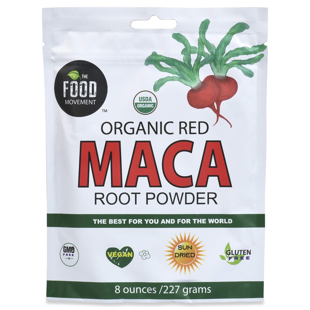 The Food Movement Co - Red Maca 8 oz. organické super jídlo