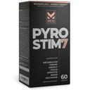 Pyro Stim 7 Metabolismus Booster Fat Loss Support Energy Boost - Once- A- Day Termogenic with Teacrin for Focus, Appetit Control, Muscle Toning, and Mood Control (60 Kapsle)