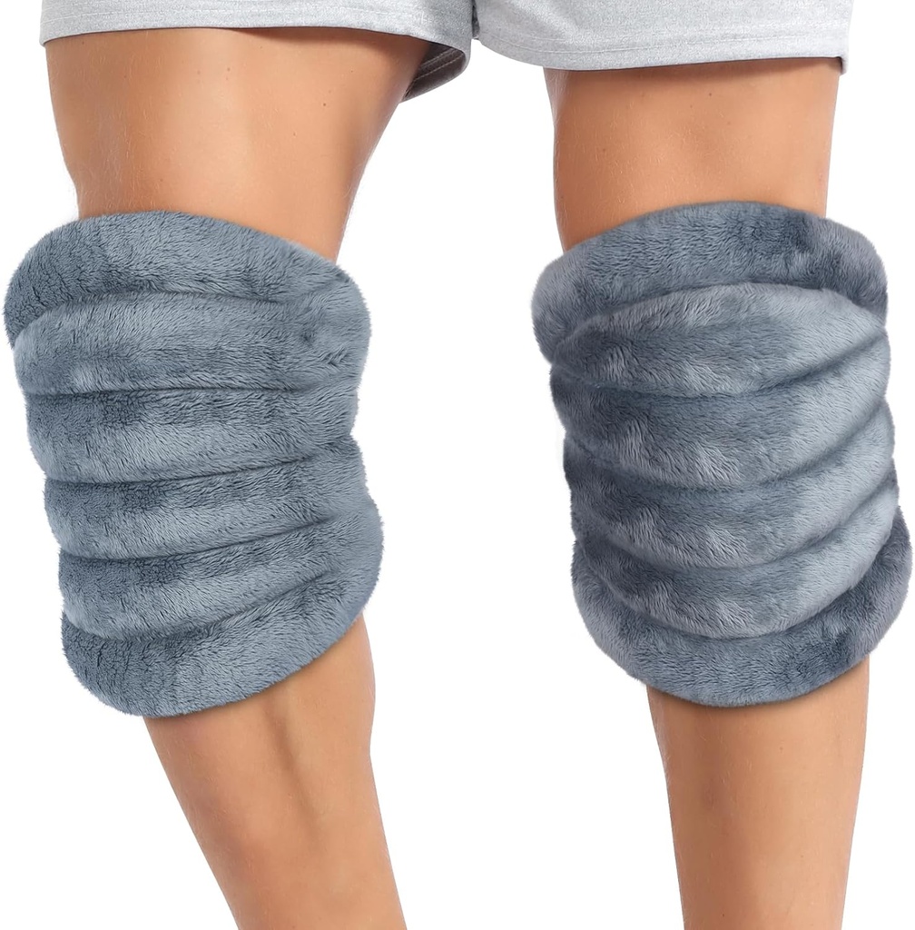 Atsuwell Mikrovlnné vyhřívání Pad pro kolena, Microwatable Vyhřívané Koleno Wrap pro loket, křeče, svalovina, kloub, Vyhřívací Pad Microwaveable Warm Compression, 2 balení