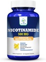 Nikotinamid 500mg Enhanced w. Resveratrol 100mg 120 Veggie Kapsle Až 4 měsíce Dodávat vitamín B3 w. Antioxidant Všechny přírodní doplněk stravy Podpora Cellular Health Energy & Aging Gracefully