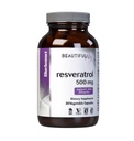 Bluebonnet Nutrition Beautiful Ally Resveratrol 500mg, Protect Skin Integrity *, Non- GMO, Vegan, gluten- Free, Soy- Free, Dairy- Free, 30 Zeleninové kapsle, 30 Služeb