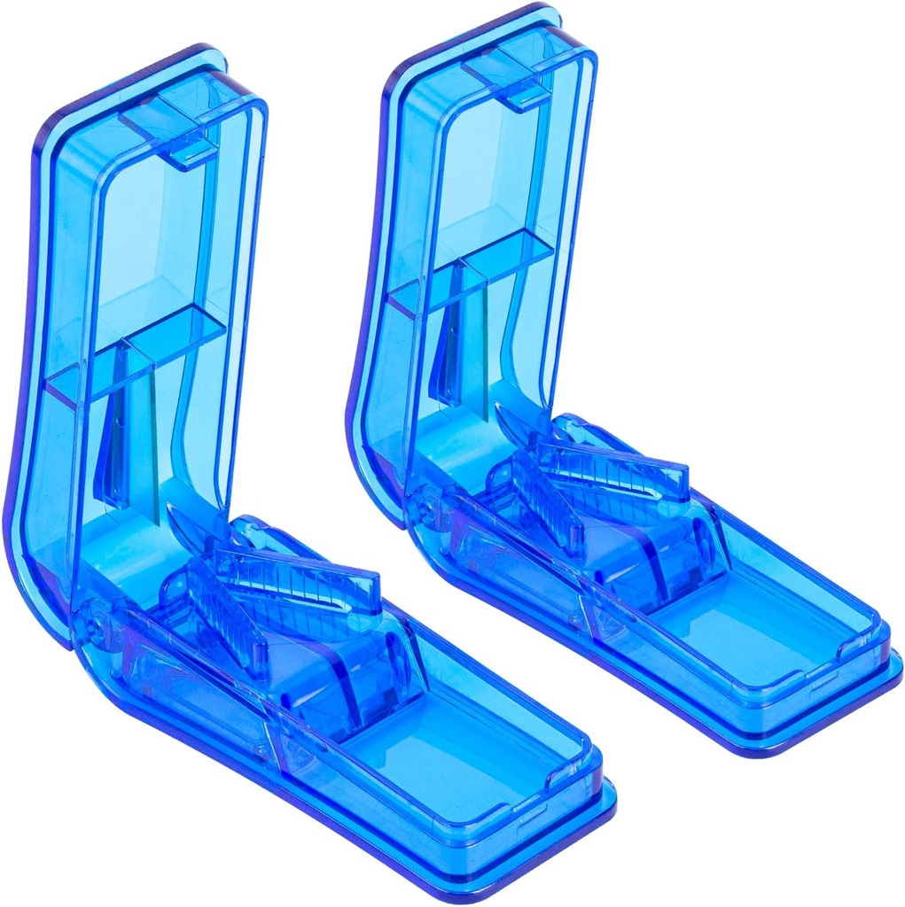 2PCS Pill Cutter, Professional Pill Splitter pro řezání malých nebo velkých pilulek v polovině