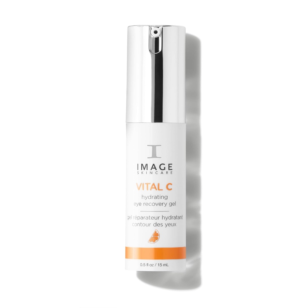 IMAGE Skincare, VITAL C Hydrating Eye Recovery gel, S vitamínem C a Peptidy snížit vzhled temných kruhů, sáčků, a vrásky pod očima, 0,5 fl oz