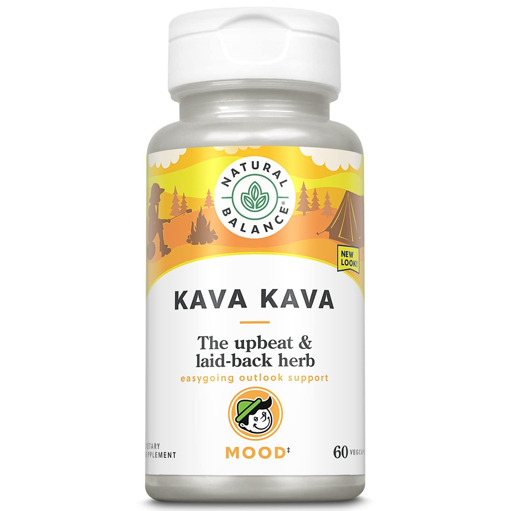Přírodní rovnováha Kava Kava Root 124; Přírodní doplněk pomáhá podporovat relaxaci a stres Redukce 124; 60 Veggie Kapsle