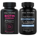 Vitální vitaminy Komplexní Biotin Kapsle + Resveratrol Kapsle