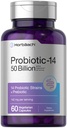Horbaach Probiotika pro ženy a muže 124; 60 Kapsle 124; 14 Probiotické proužky s prebiotický 124; 50 Billion Aktivní Organizmus 124; Non- GMO & Gluten Volný dodatek