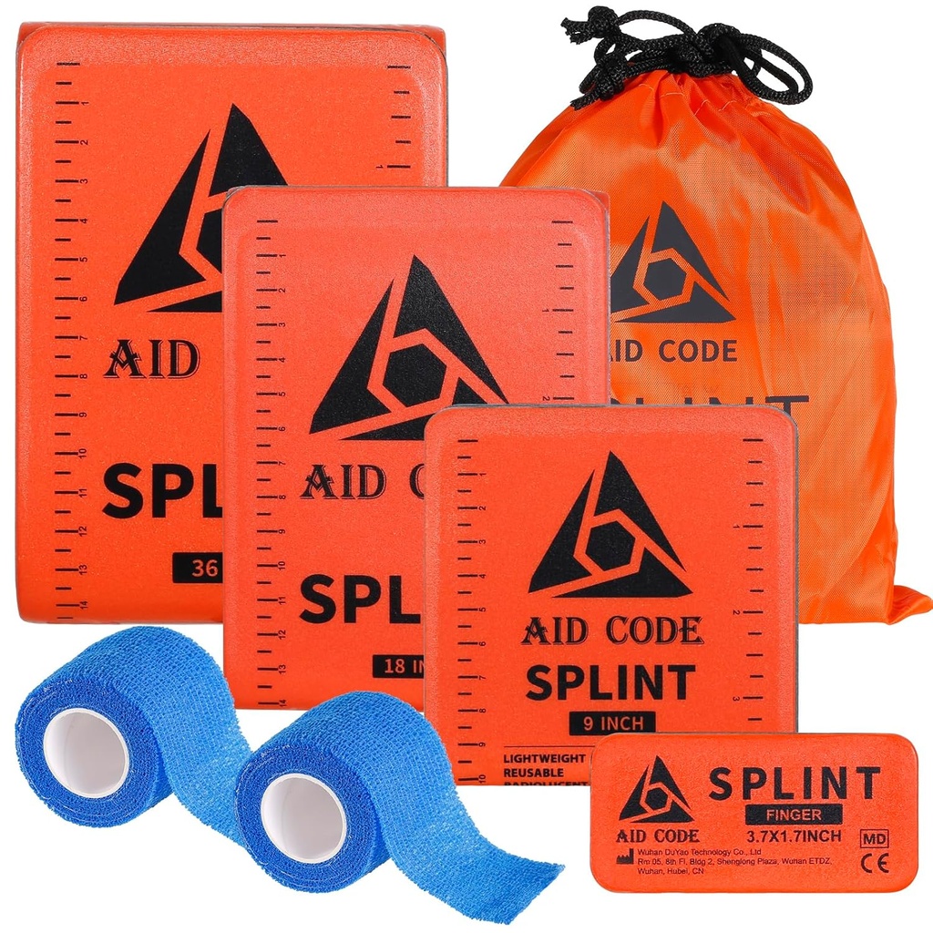 První pomoc Split 36 "X 4.3", Nouzový Spliint Kit pro Zlomené kosti paže, Ideální pro sport, Domů, První pomoc Naplnění a domácí zvířata (4 balení combo)