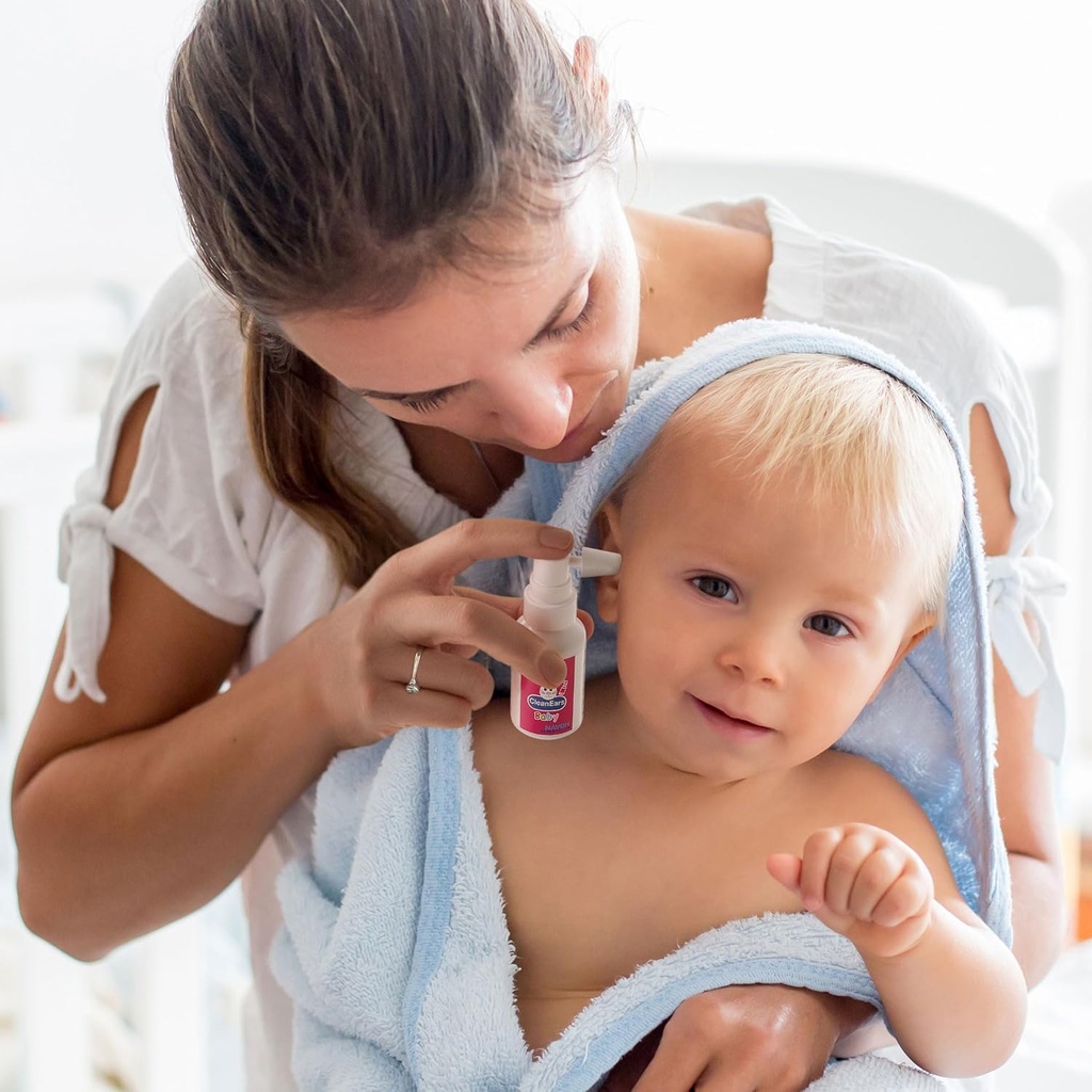 NAVEH PHARMA CleanEars Baby Earwax Odstranění Earwax Spray 0.5 Fl Oz + NAVEH PHARMA Otic Guard Uar Infection Spray 1 Fl Oz