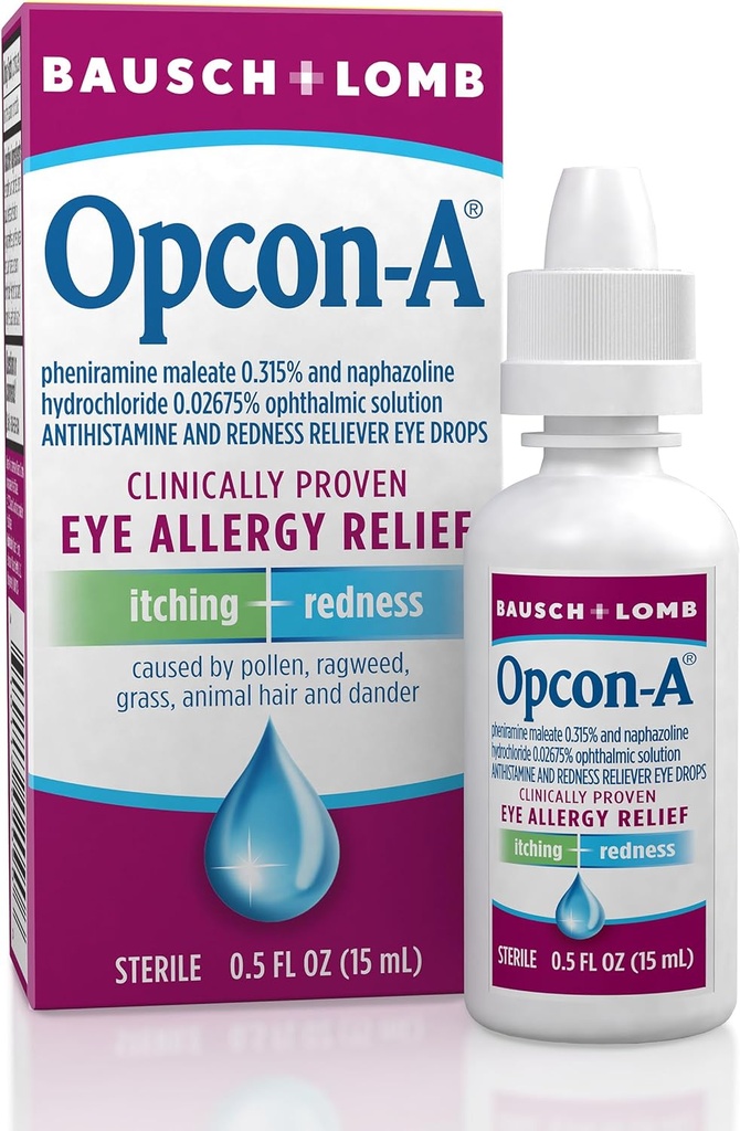 Alergické oční kapky od Bausch & Lomb, pro Itch & Redness Relief, 15 ml