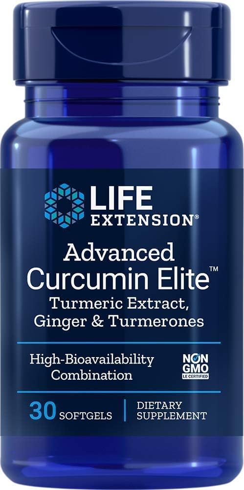 Life Extension Advanced Bio- Curcumin s Ginger & Turmerones, 30 Softgels