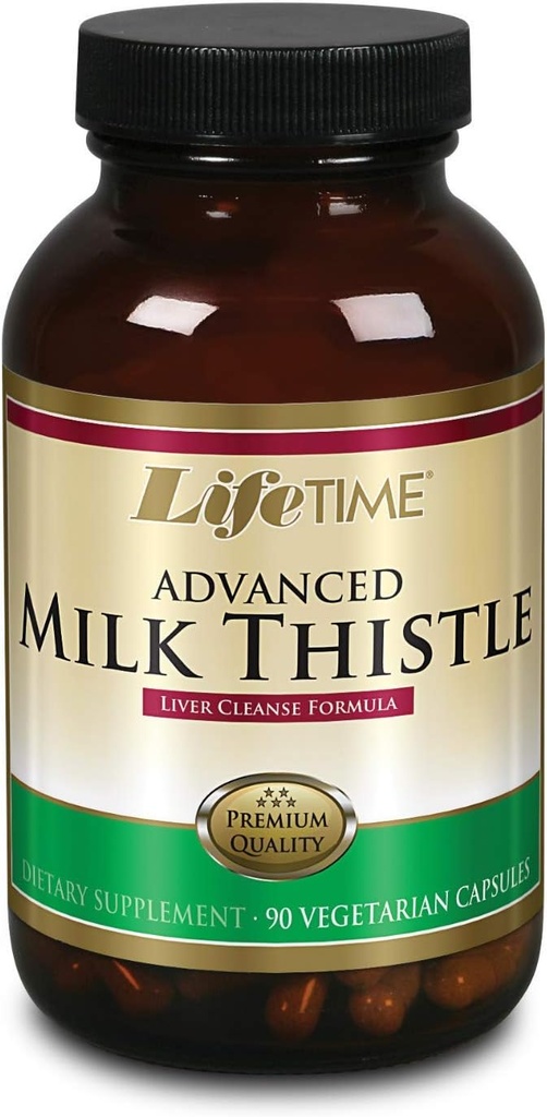 LIFETIME Mléko Thistle Směs Játra čištění Vzorec 124; S kořen pampelišky a kurkuma (90 CT)