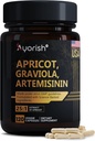 Meruňkový extrakt 1000 mg s Soursop Graviola & Artemisinin Extract Capsule (120 Počet), Non- GMO
