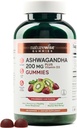 NatureWise Ashwagandha Gummies - Strawberry Kiwi - KSM-66 s vitamínem D3 - Calming Mood Support - Vegetarian - Non- GMO, želatina a gluten Free - 180 Počet [3- Month Supply]