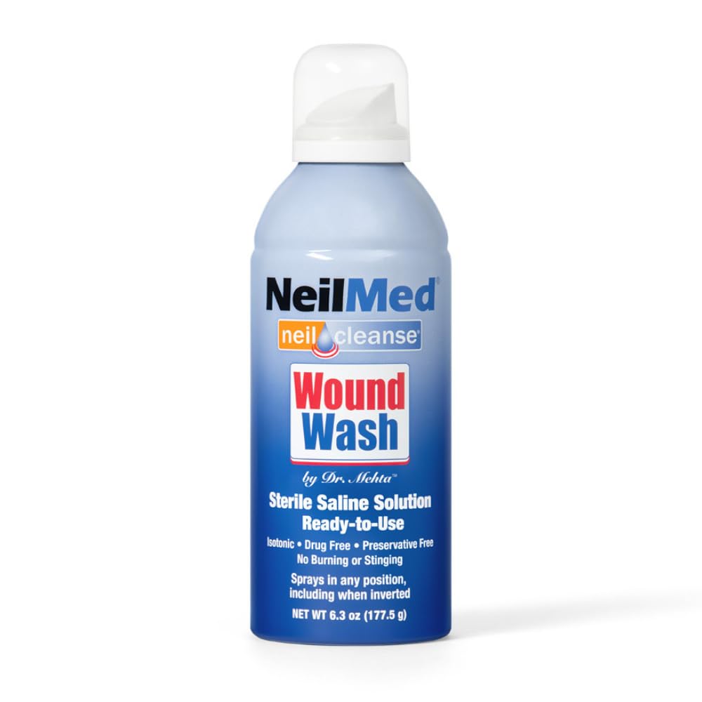 NeilMed Cleanse Sterilní Sůl Wound Wash, 6.3 Ounce