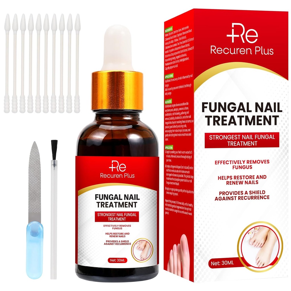 Toe Nail Fungus Léčba pro nehty na nehty: Nail Fungus Léčba na nehty - Extra síla, Fast- působící řešení pro prasklé, poškozené, zbarvené nehty