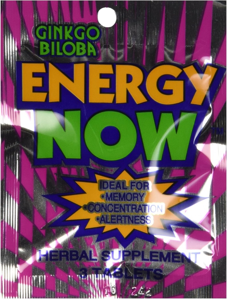 Ginko BILOBA Energetické pilulky 24 Balení 3 Tabulky Každý