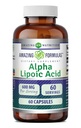 Úžasné Alpha Lipoic Acid 124; 600 Mg per Serving dodatek 124; Kapsle 124; Non- GMO Acid 124; Gluten Free Acid 124; Made in USA (1 balení 124; 60 Počet)