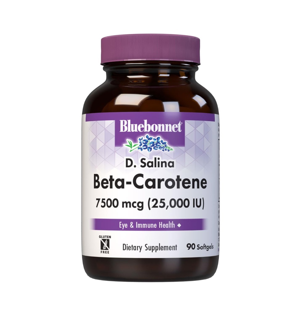 BlueBonnet Mixed Beta- Caroten 25000 IU Soft Gels, Redish Brown, 90 Count