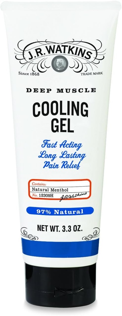 J.R. Watkins Deep Muscle Cooling Gel, Výchozí, 3.3 Ounce