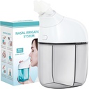 Nasal zavlažovací systém, Nasal Care, Sinus Rinse Machine, Nasal Rinse Machine, Nasal Cleaner s funkcí automatického sběru odpadu pro Sinus, Runny Nose, Nasal Congestion Grey