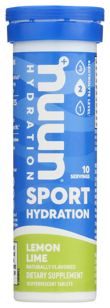 Nuun Active: Lemon + Lime Electrolyte Enhanced Drink Tablets (6- Balení po 10 tabletách) 6