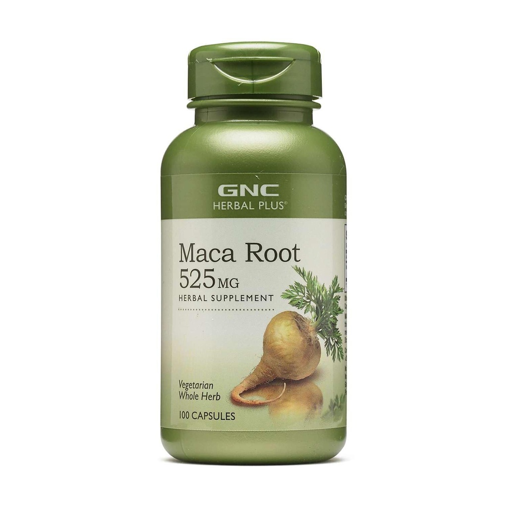 GNC Herbal Plus Maca Root 525mg, podporuje vitalitu, 100 tobolek