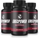 (3 Pack) EreCPower pro muže, Oficiální EreCPower pilulky, Všechny přírodní mužský dodatek, Kapsle na zvýšení energie a celkové zdraví, Erec Power Support pro špičkový výkon, Vitamin, Review (180 Kapsle)