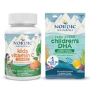 Nordic Naturals Starter Pack - Dětské DHA Veg Gummy Chews and Kids Vitamin C Gummies