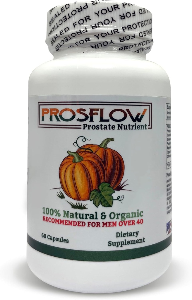 Prosflow Organic Prostate Nutrient 60 Kapsle, Podpora pro zdraví mužů