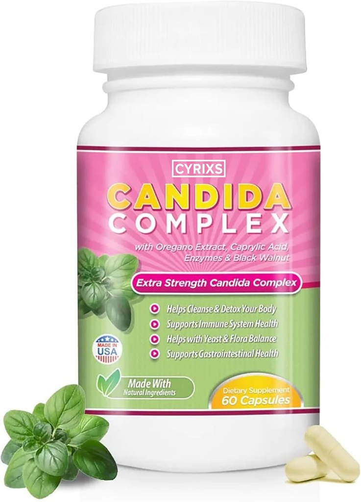 Candida Complex CLAS124; Zvýšit Váš imunitní systém CLAS124; Všechny přírodní Gut Cleanse s bylinkami, Antimykotika, Enzymy a Probiotika CLAS124; Eliminates Candida CLAS124; Prevents Reevent