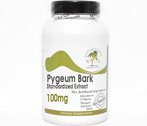 Pygeum Bark Standardizovaný extrakt 100mg 12% Phytosteroly ~ 100 Kapsle - No Additives ~ Naturetition doplňky