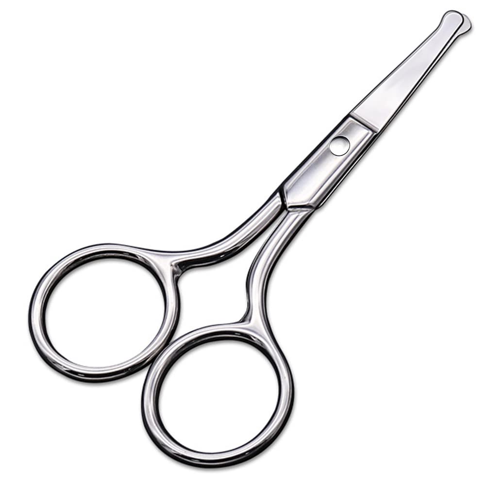 Malé nůžky s kulatým tipem design - Profesionální péče o vlasy, řasy, nos, obočí Trimming, knír - Neublíží Nasal Cavity