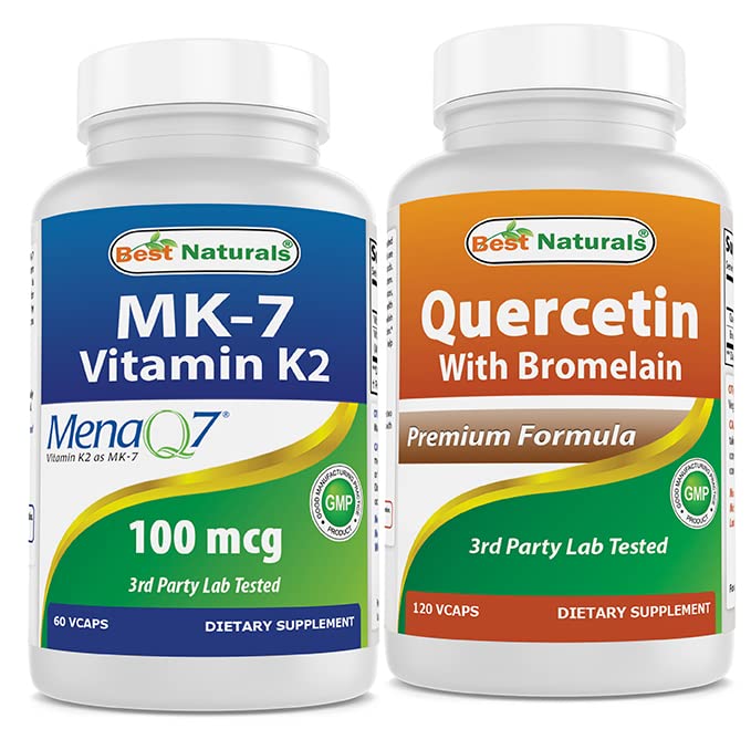 Nejlepší Naturals MK-7 100 mcg & Quercetin s Bromelain