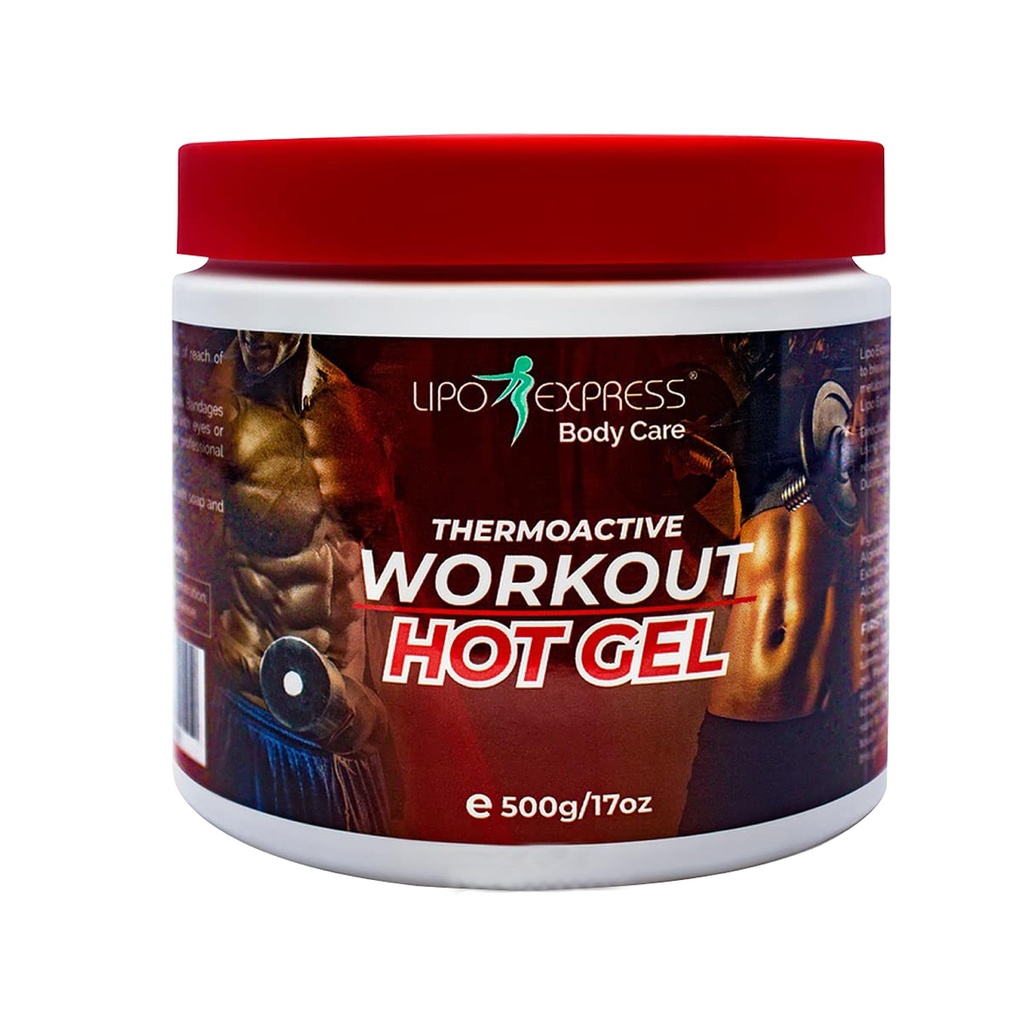 Cvičení Zvyšování spalování tuku Hot Gel od LipoExpress 17 Oz - Nejlepší Hot-Gel Cream. Perfektní pro cvičení a hubnutí. Termoaktivní horká gel - také skvělé pro svalovou relaxaci a masáž