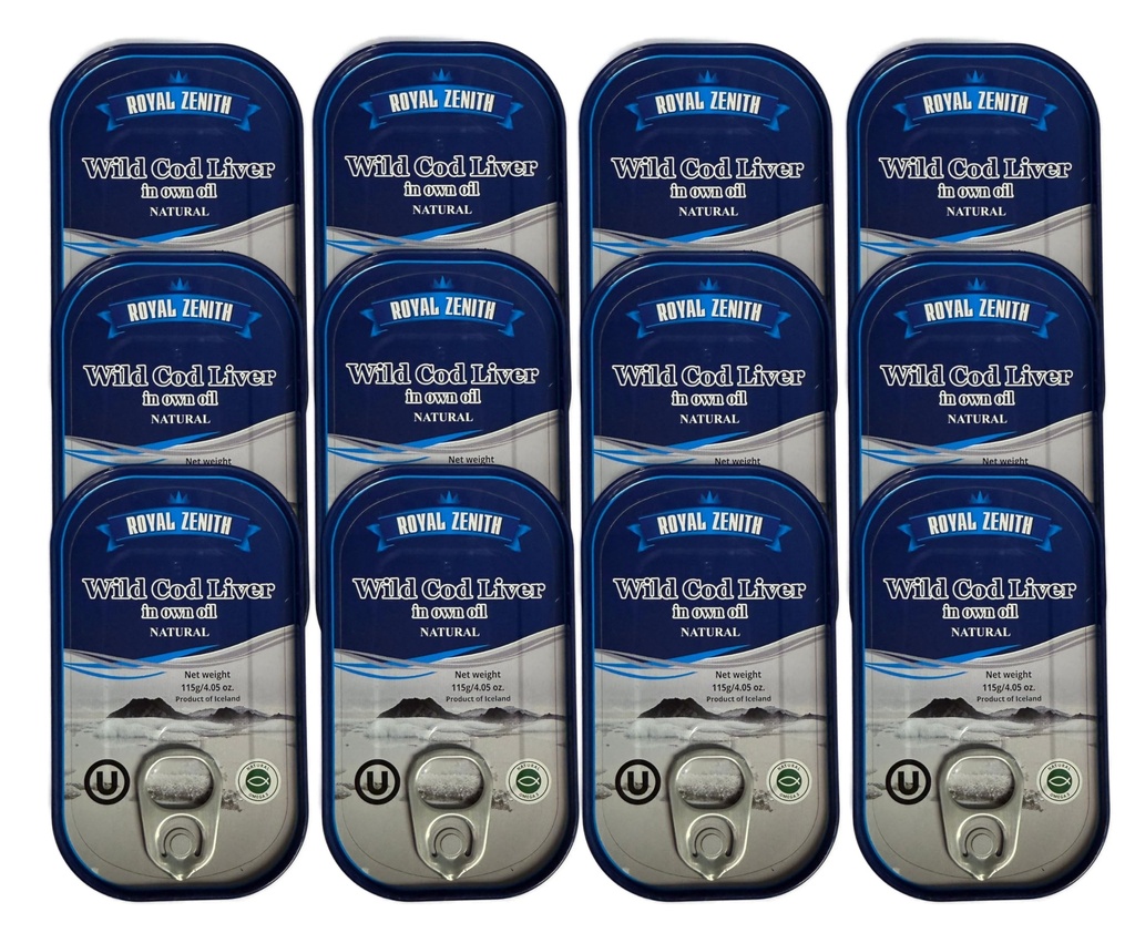 Royal Zenith Island Wild Cod Játra 4.05oz / 115g balení po 12