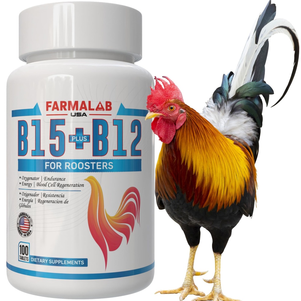 Farmalab B12 B15 pro Kohouty B15 B12 para Gallos 100 Tablet