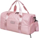 Gym Bag pro ženy s boty kompartment a mokré kapesní 124; Malé odolné lehké Gym Duffle Bag s motivační citace a Graphic Designs 124; Skvělé pro cvičení a noční 124; Růžová