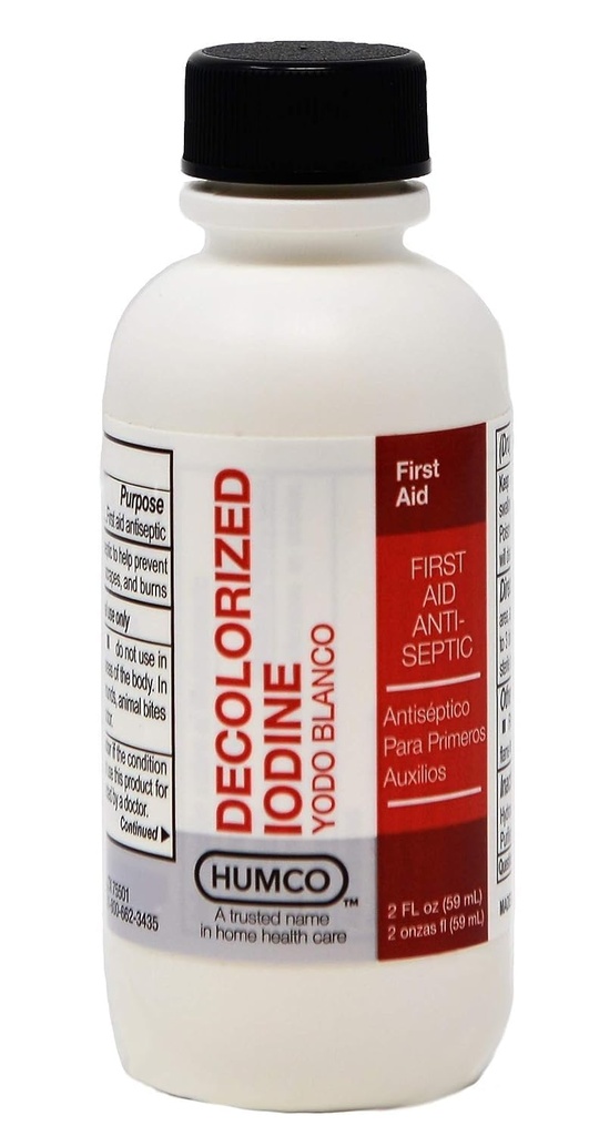 Iodidy tinktura (dekolorizovaný jod) 2 oz (balení po 2)
